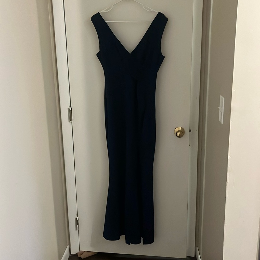 WOOSEA Women Sleeveless V Neck Split Evening Cocktail Long Dress